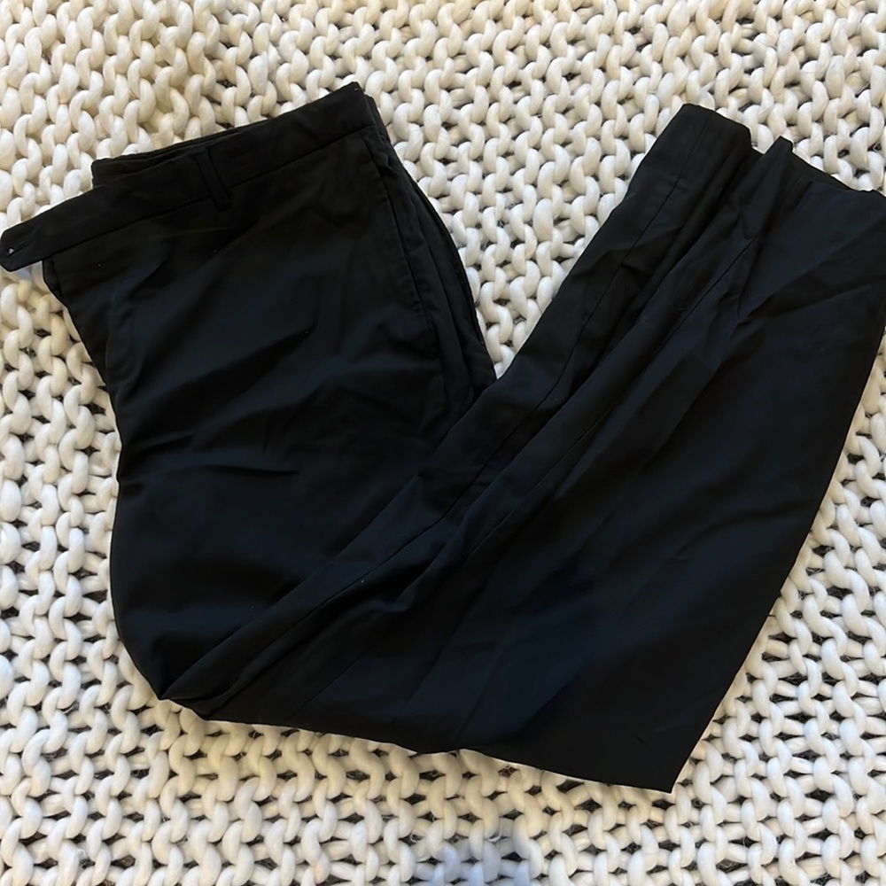 Egara Classic Black Wool Trousers